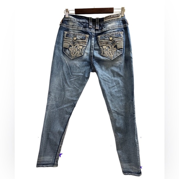 Rock Revival Fiery Red Skinny Jeans - Picture 10 of 15